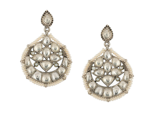 Dome Jhumpkis with Ambi Stud Earrings | Ajooni Jewels